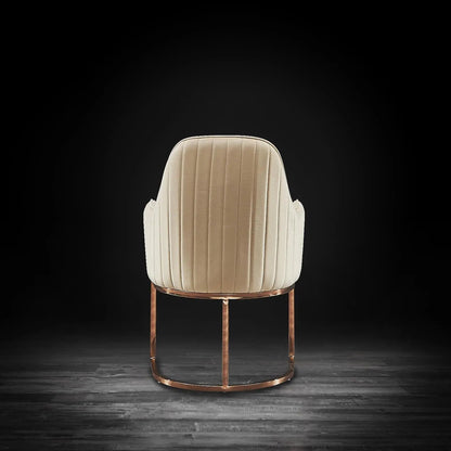 Andria Rose Gold Stylish Dining Chair