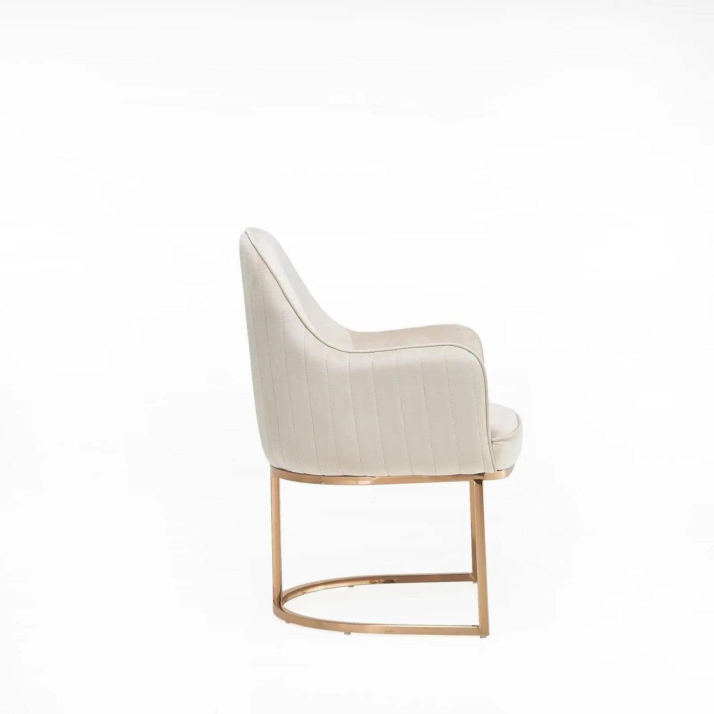 Andria Rose Gold Stylish Dining Chair