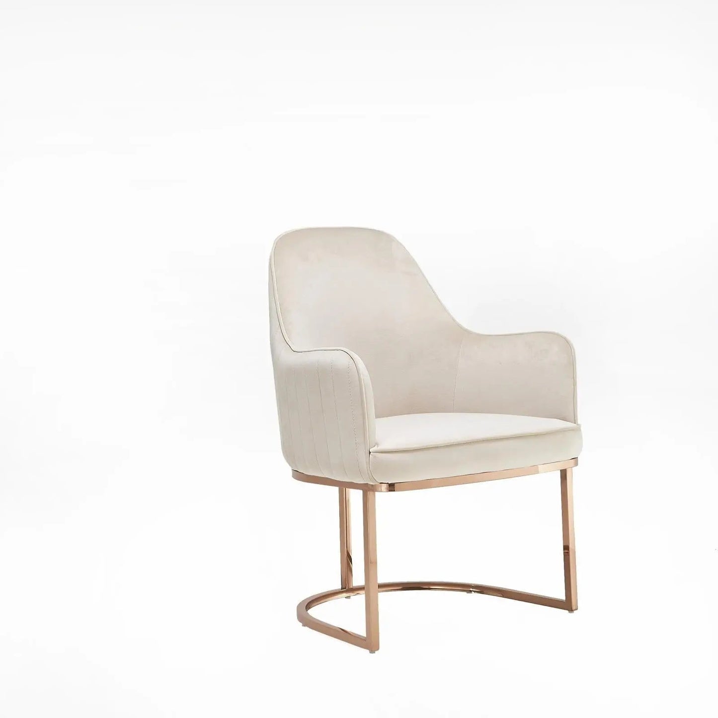 Andria Rose Gold Stylish Dining Chair