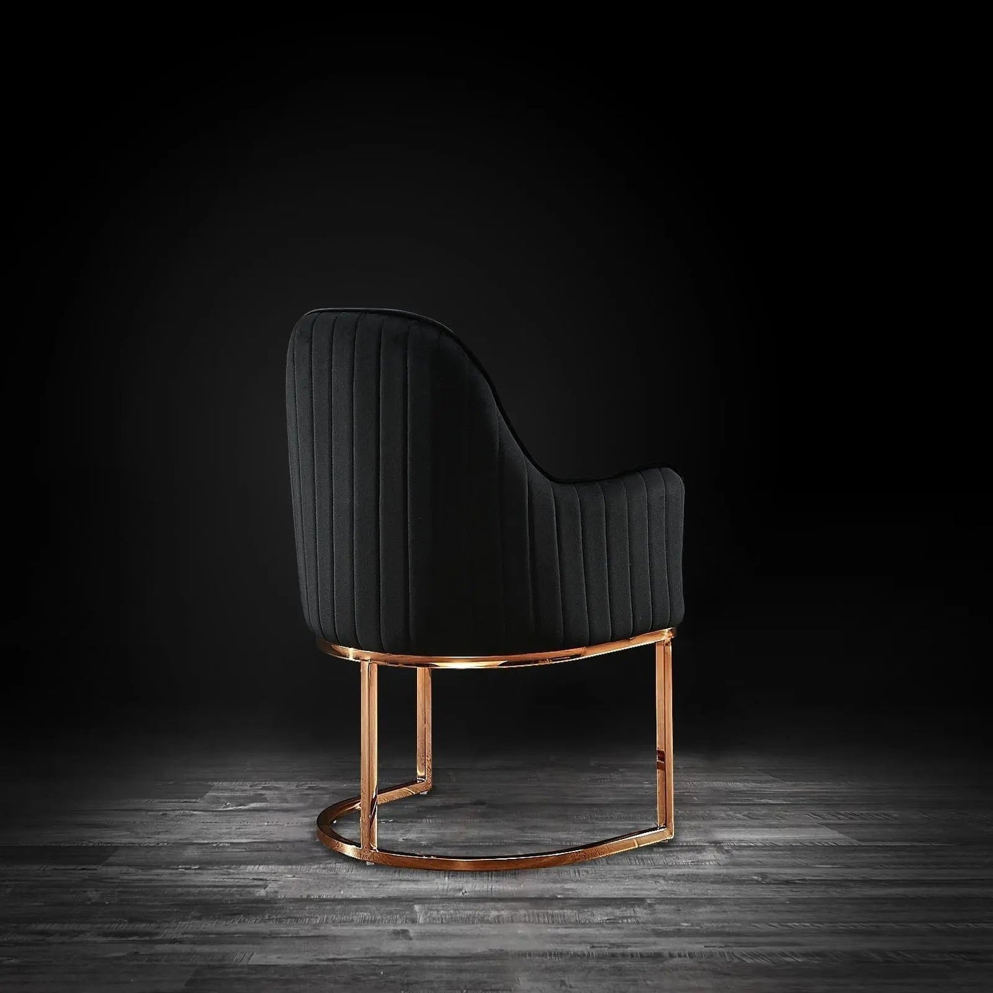 Andria Rose Gold Stylish Dining Chair