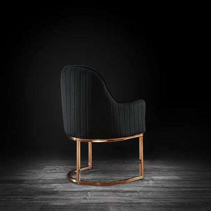Andria Rose Gold Stylish Dining Chair