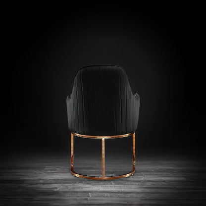 Andria Rose Gold Stylish Dining Chair