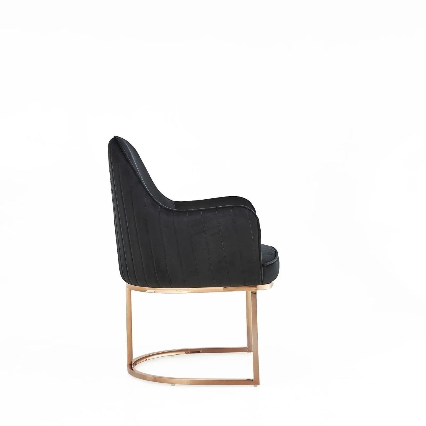 Andria Rose Gold Stylish Dining Chair