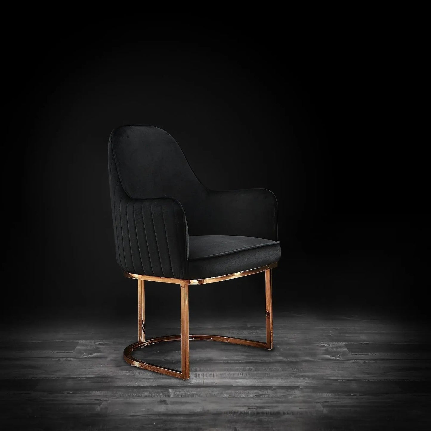 Andria Rose Gold Stylish Dining Chair