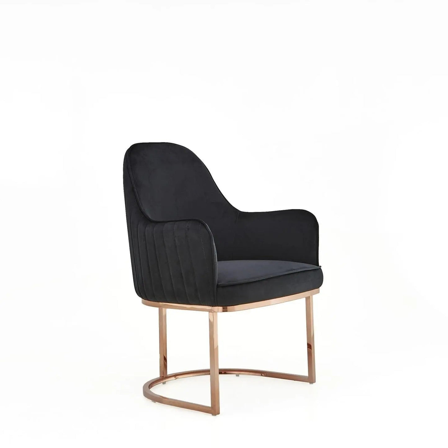 Andria Rose Gold Stylish Dining Chair