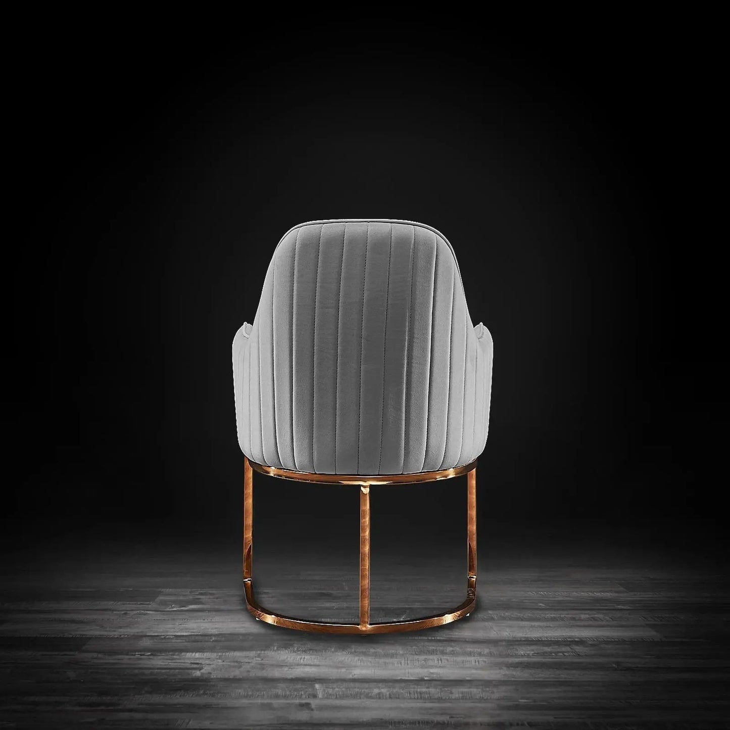 Andria Rose Gold Stylish Dining Chair