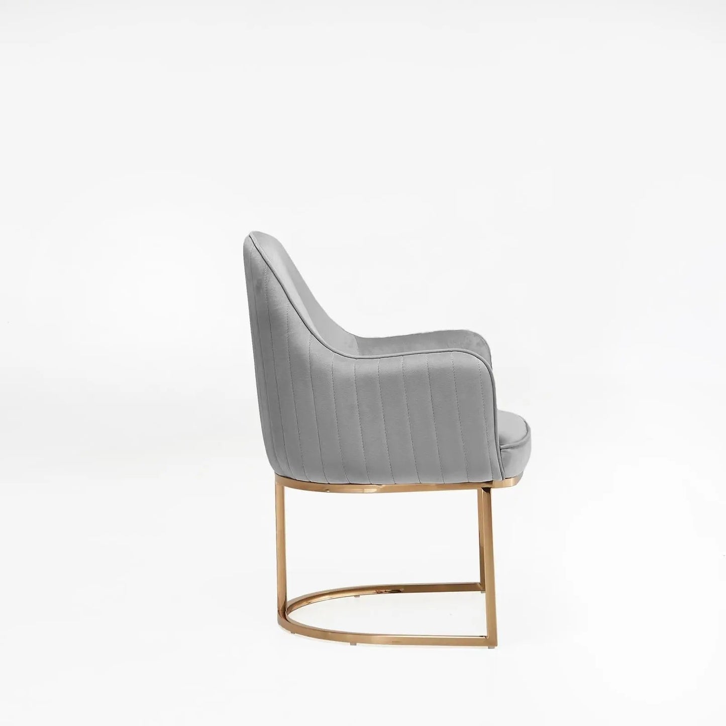 Andria Rose Gold Stylish Dining Chair