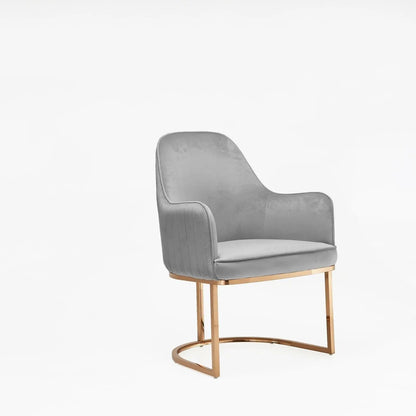 Andria Rose Gold Stylish Dining Chair
