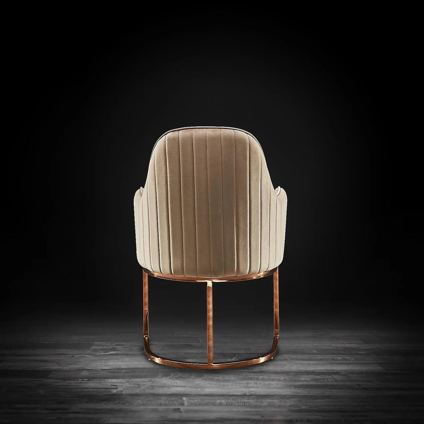 Andria Rose Gold Stylish Dining Chair