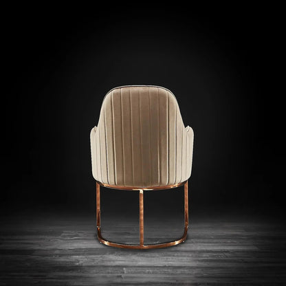 Andria Rose Gold Stylish Dining Chair