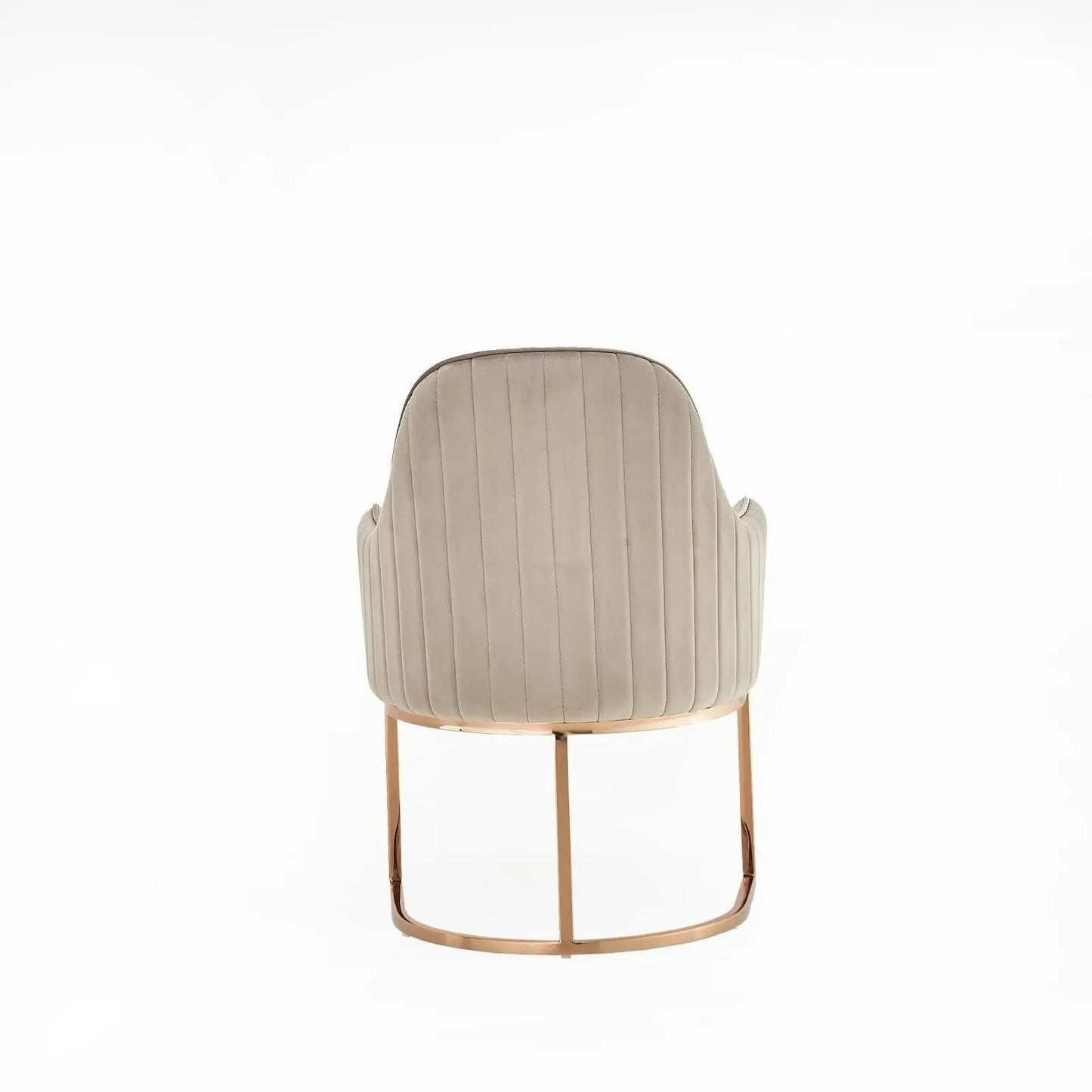 Andria Rose Gold Stylish Dining Chair