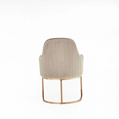 Andria Rose Gold Stylish Dining Chair