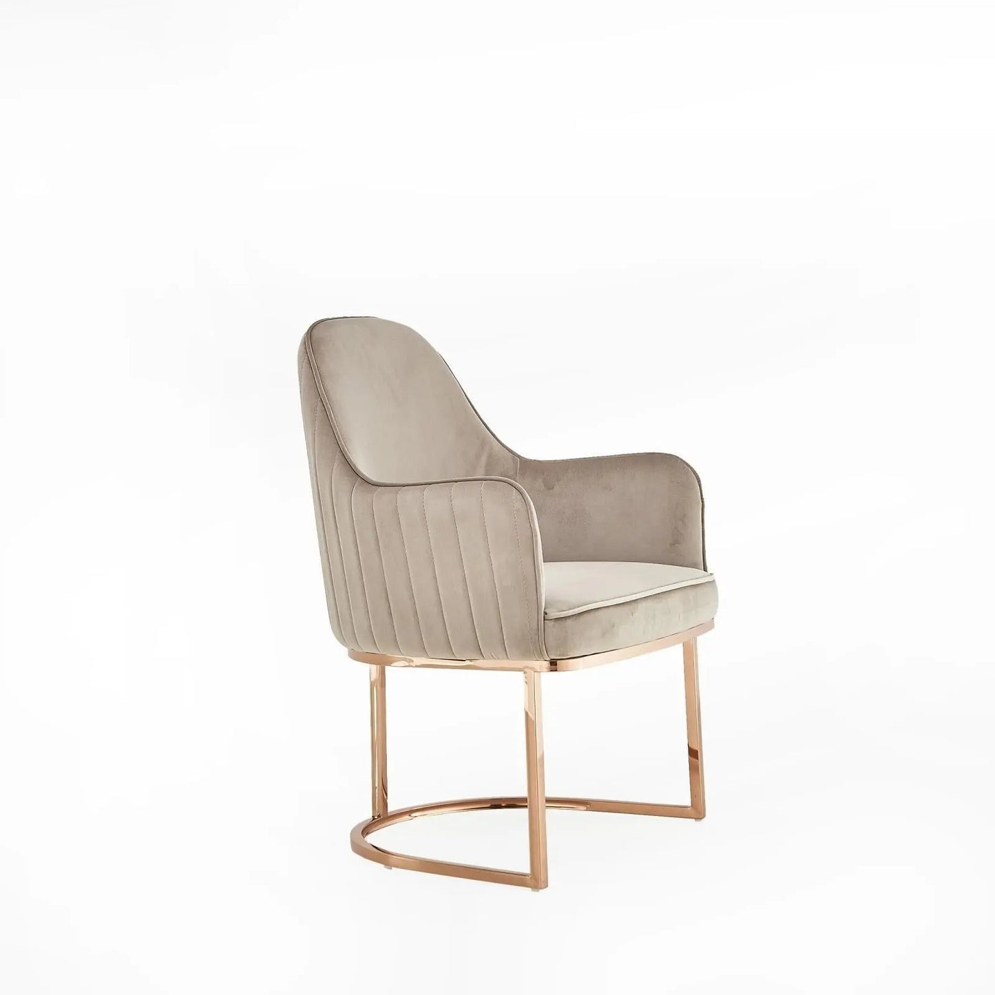 Andria Rose Gold Stylish Dining Chair