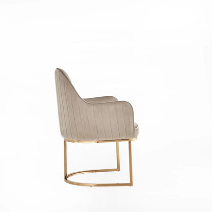 Andria Rose Gold Stylish Dining Chair