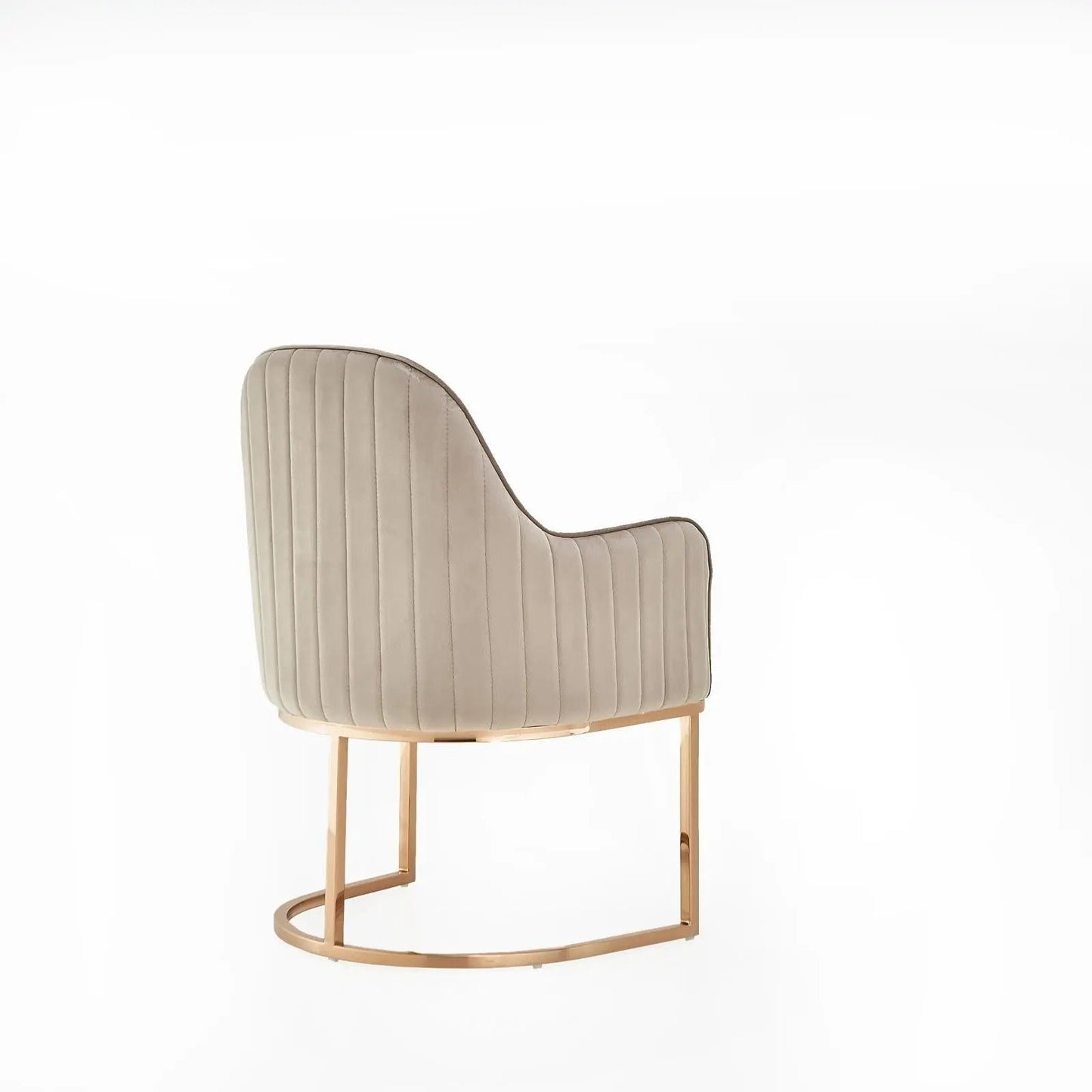 Andria Rose Gold Stylish Dining Chair