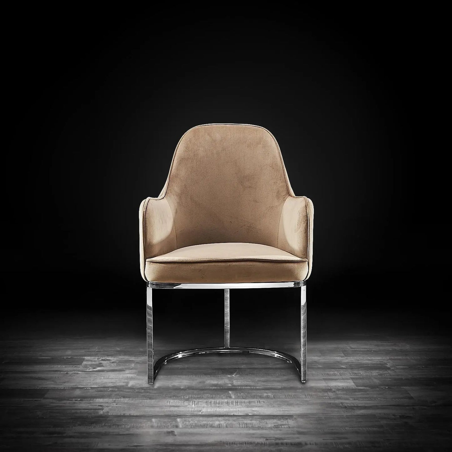 Andria Contemporary Silver Dining Chair