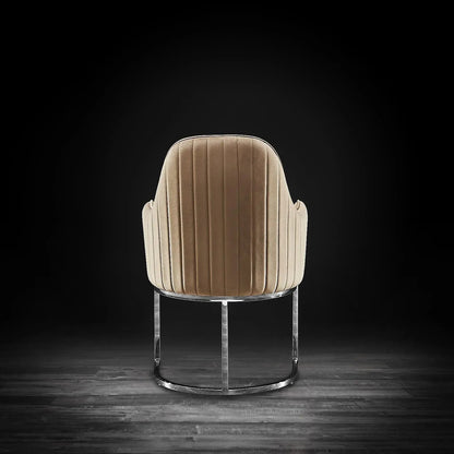 Andria Contemporary Silver Dining Chair