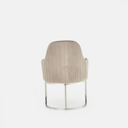 Andria Contemporary Silver Dining Chair