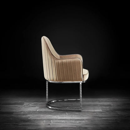 Andria Contemporary Silver Dining Chair