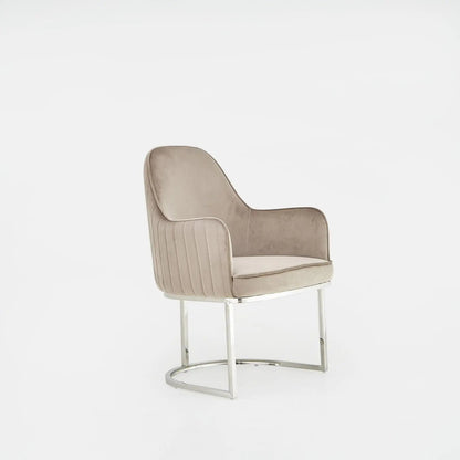 Andria Contemporary Silver Dining Chair
