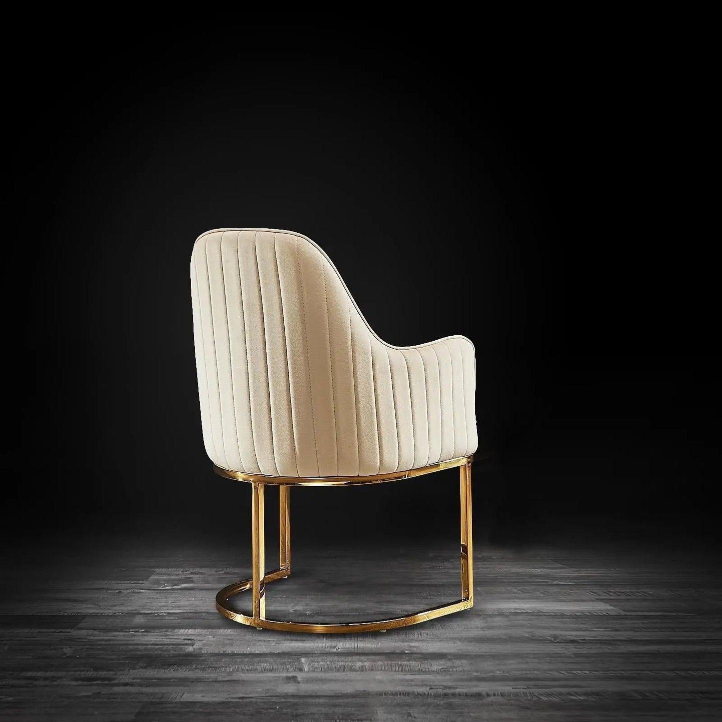 Andria Titanium Gold Premium Dining Chair
