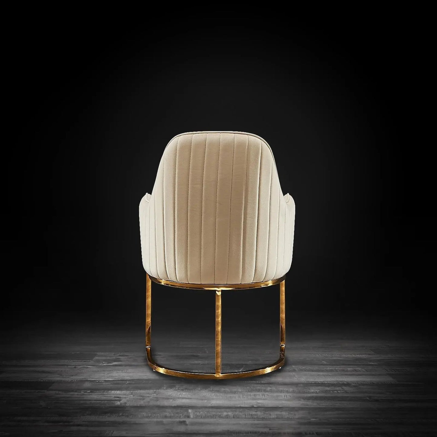 Andria Titanium Gold Premium Dining Chair