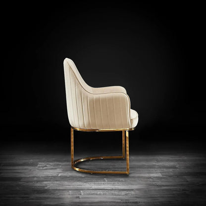 Andria Titanium Gold Premium Dining Chair