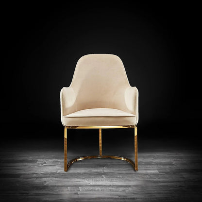 Andria Titanium Gold Premium Dining Chair