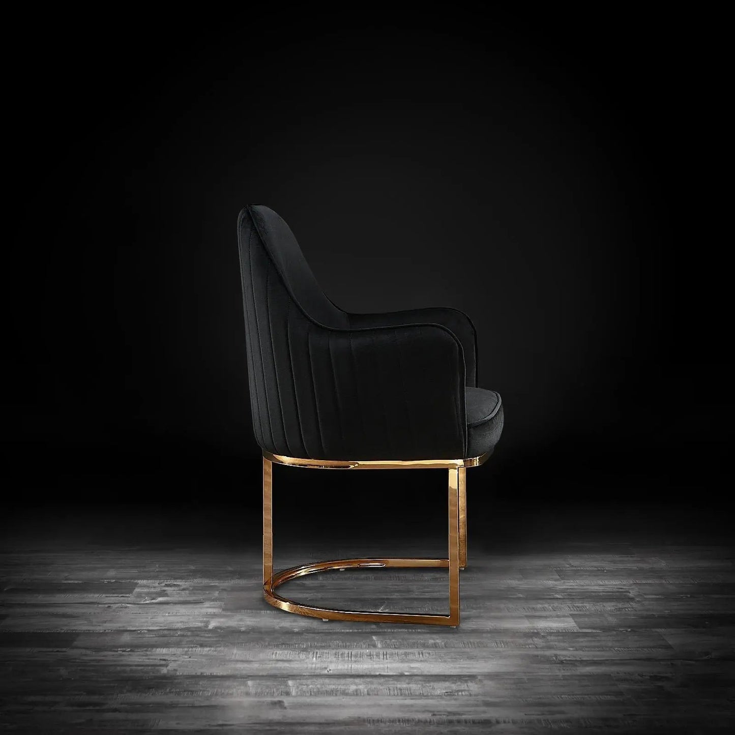 Andria Titanium Gold Premium Dining Chair