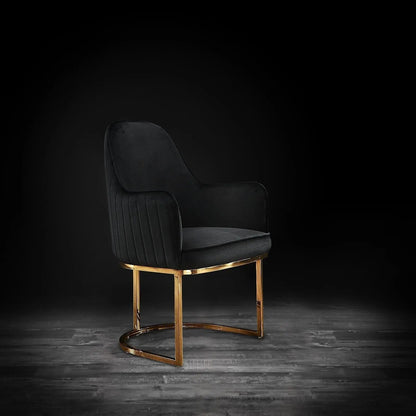Andria Titanium Gold Premium Dining Chair