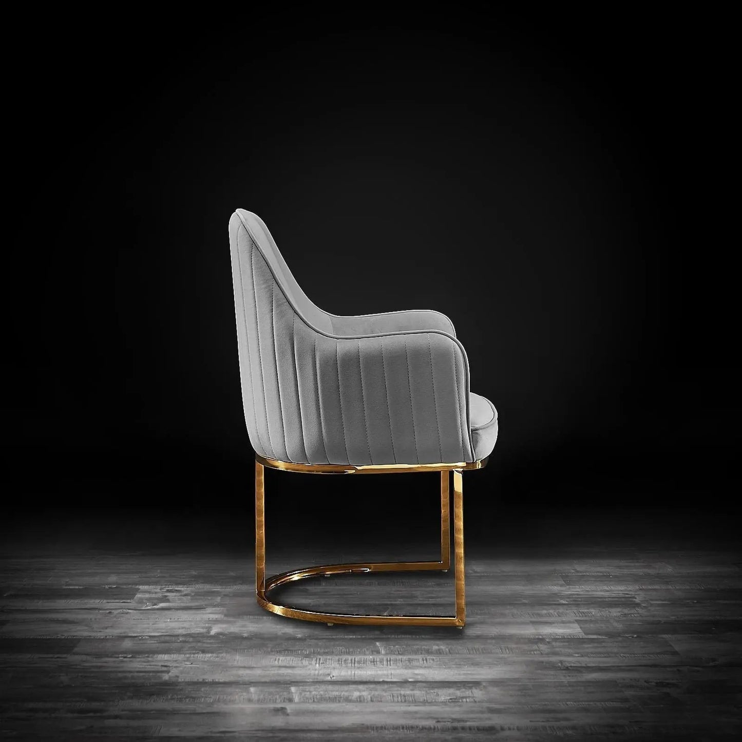 Andria Titanium Gold Premium Dining Chair