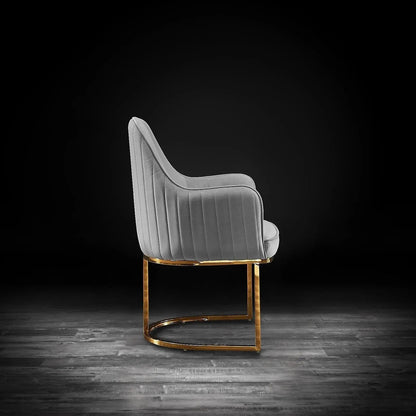 Andria Titanium Gold Premium Dining Chair