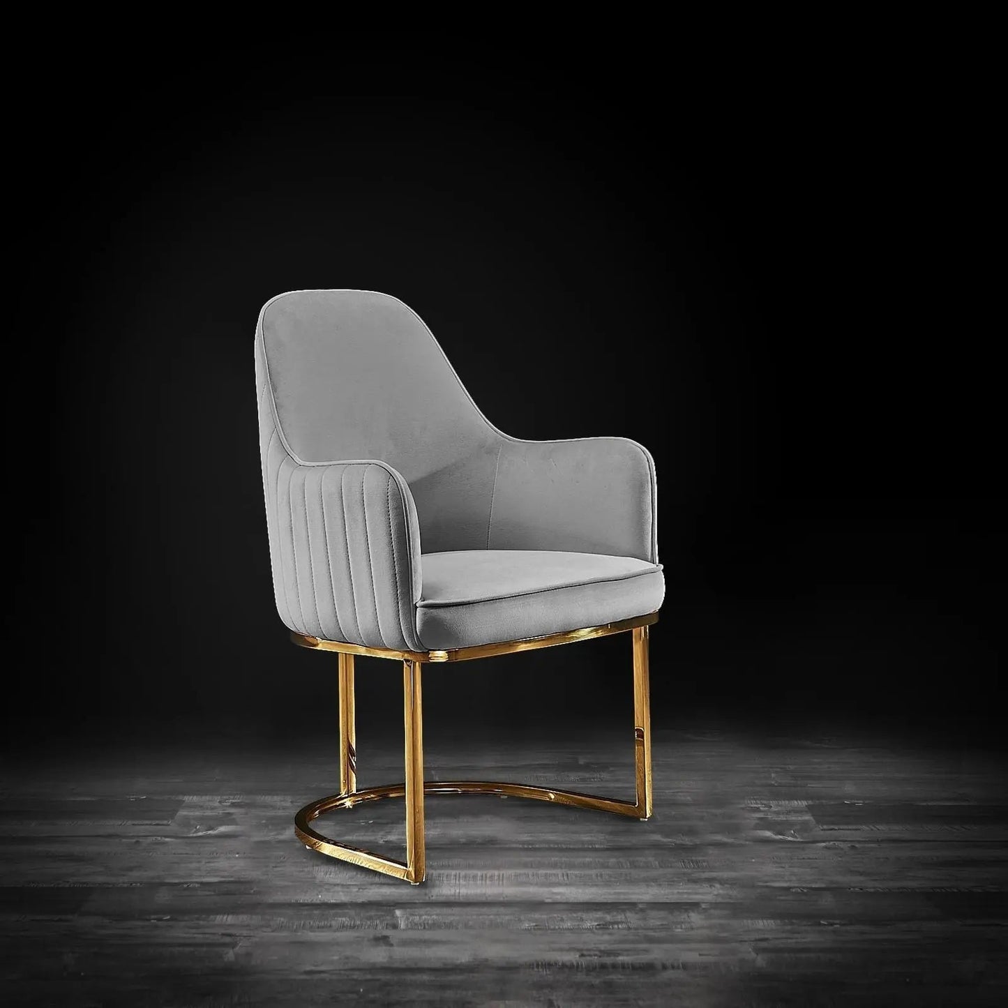 Andria Titanium Gold Premium Dining Chair