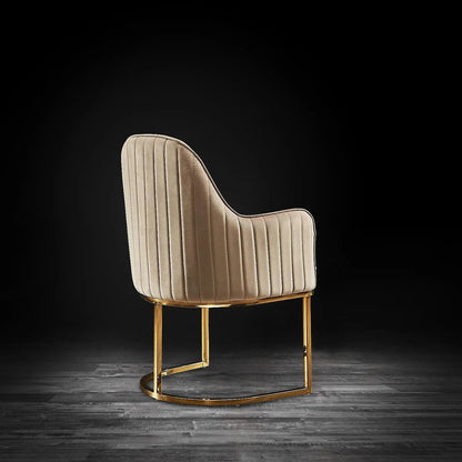 Andria Titanium Gold Premium Dining Chair