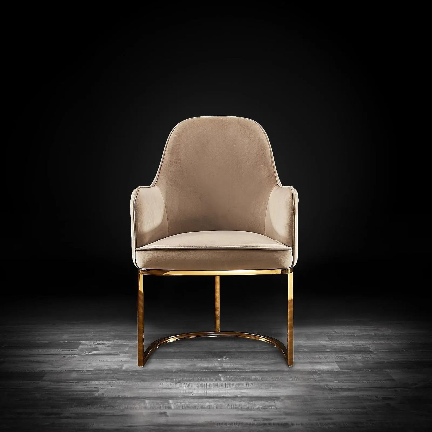 Andria Titanium Gold Premium Dining Chair