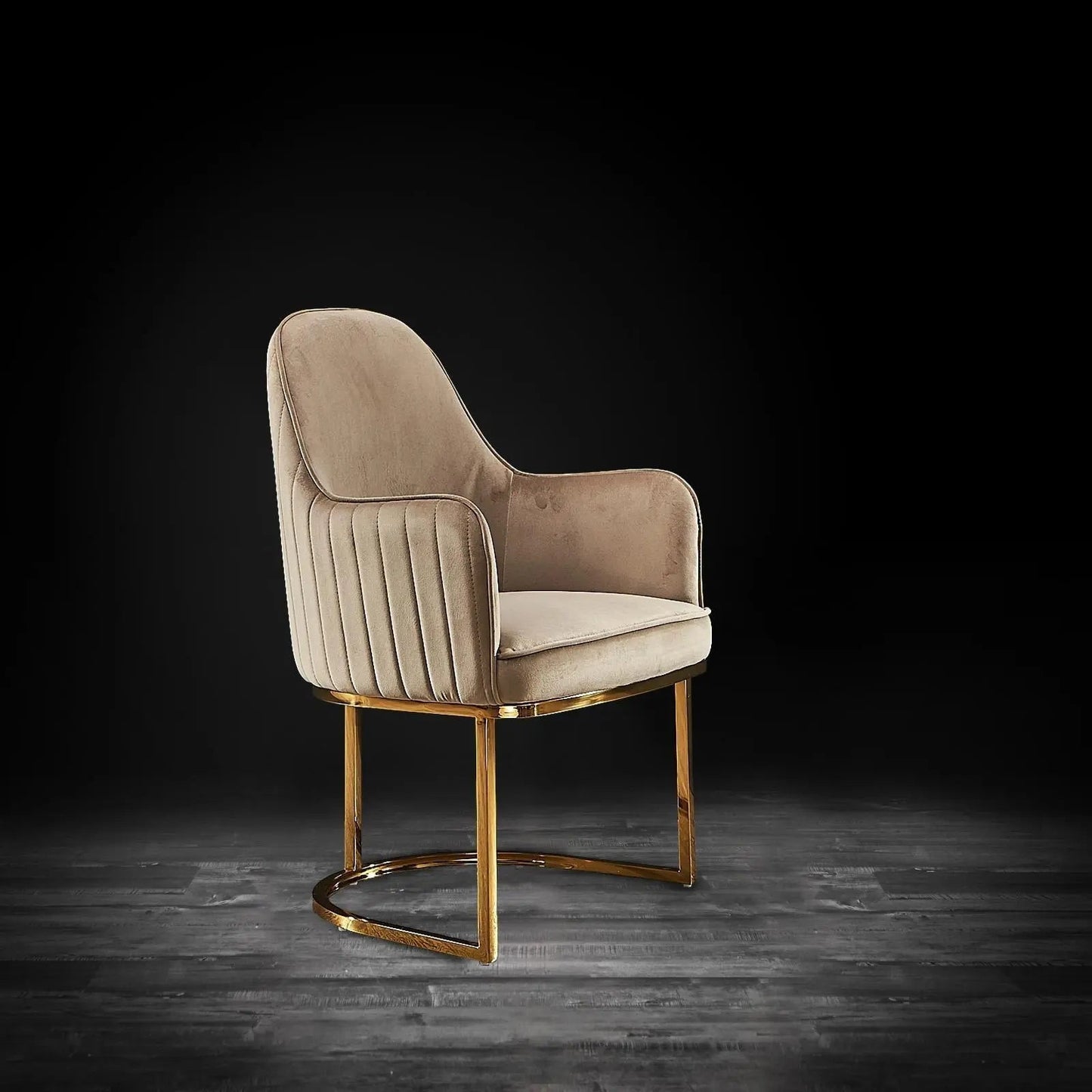 Andria Titanium Gold Premium Dining Chair