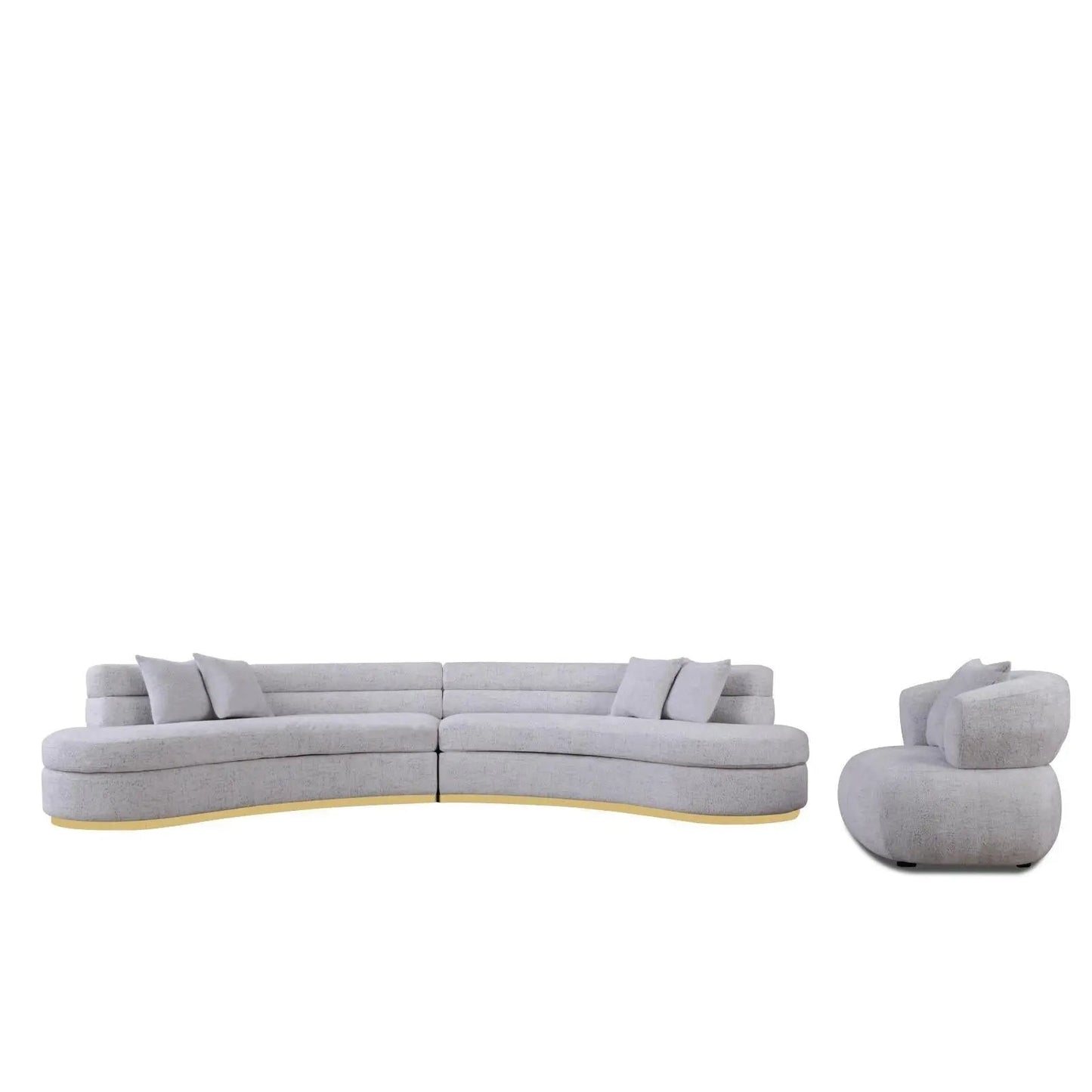 Ariella Ivory Sectional Sofa – Elegant Design