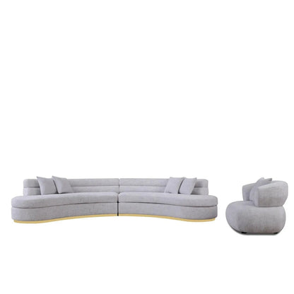 Ariella Ivory Sectional Sofa – Elegant Design
