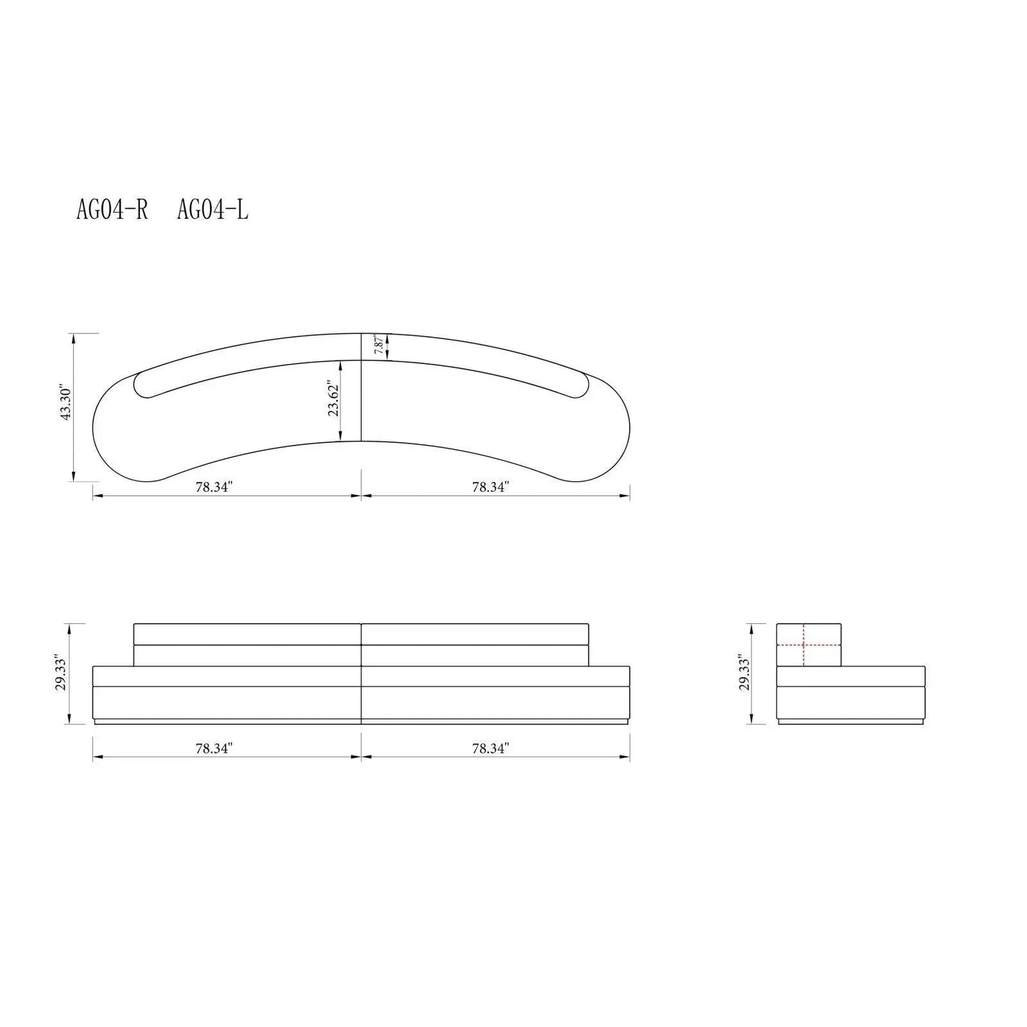 Ariella Ivory Sectional Sofa – Elegant Design