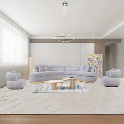 Ariella Ivory Sectional Sofa – Elegant Design