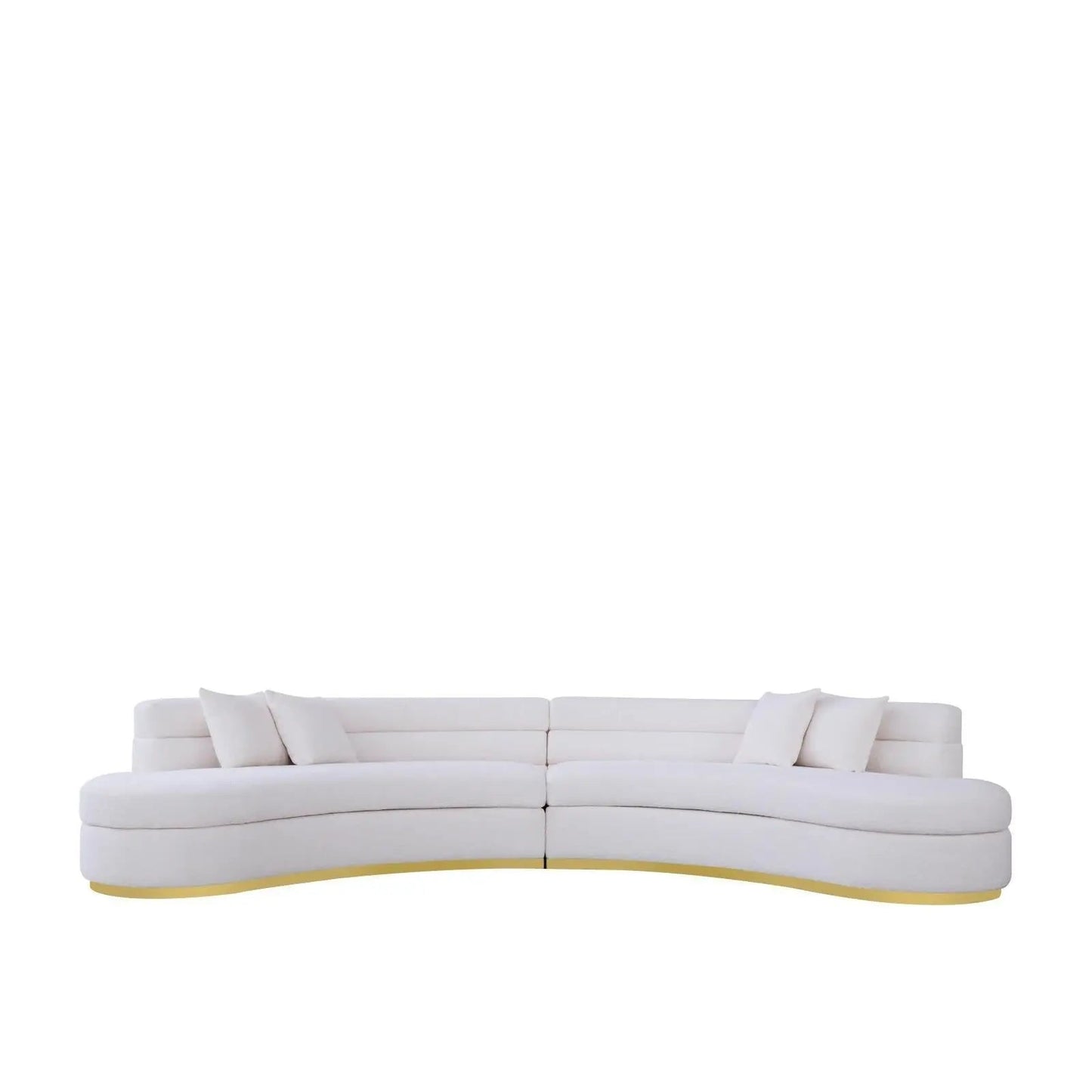 Ariella Sectional Sofa | Classic White Finish