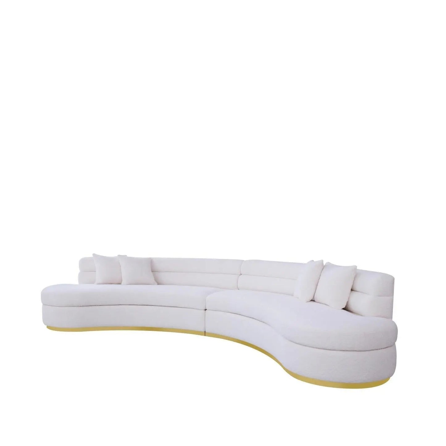 Ariella Sectional Sofa | Classic White Finish