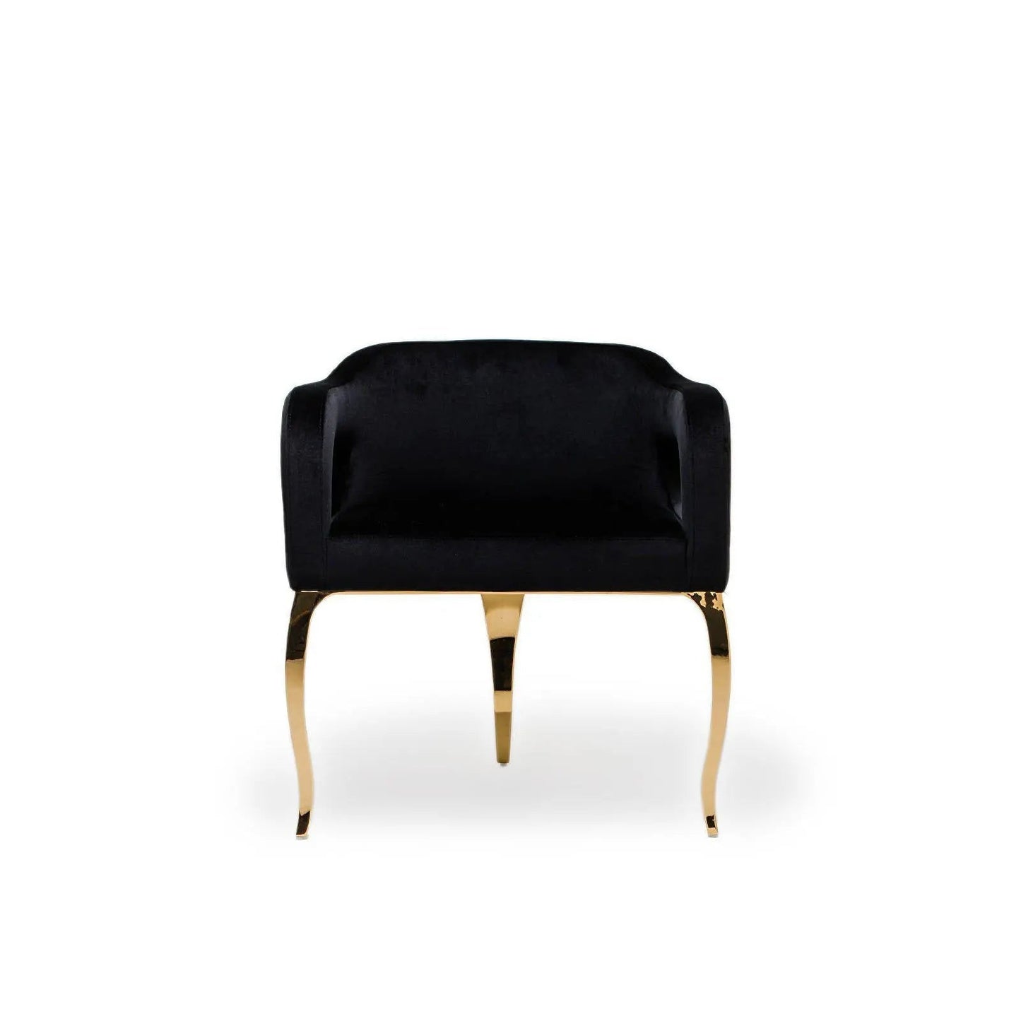 Caprice Titanium Gold Modern Dining Chair