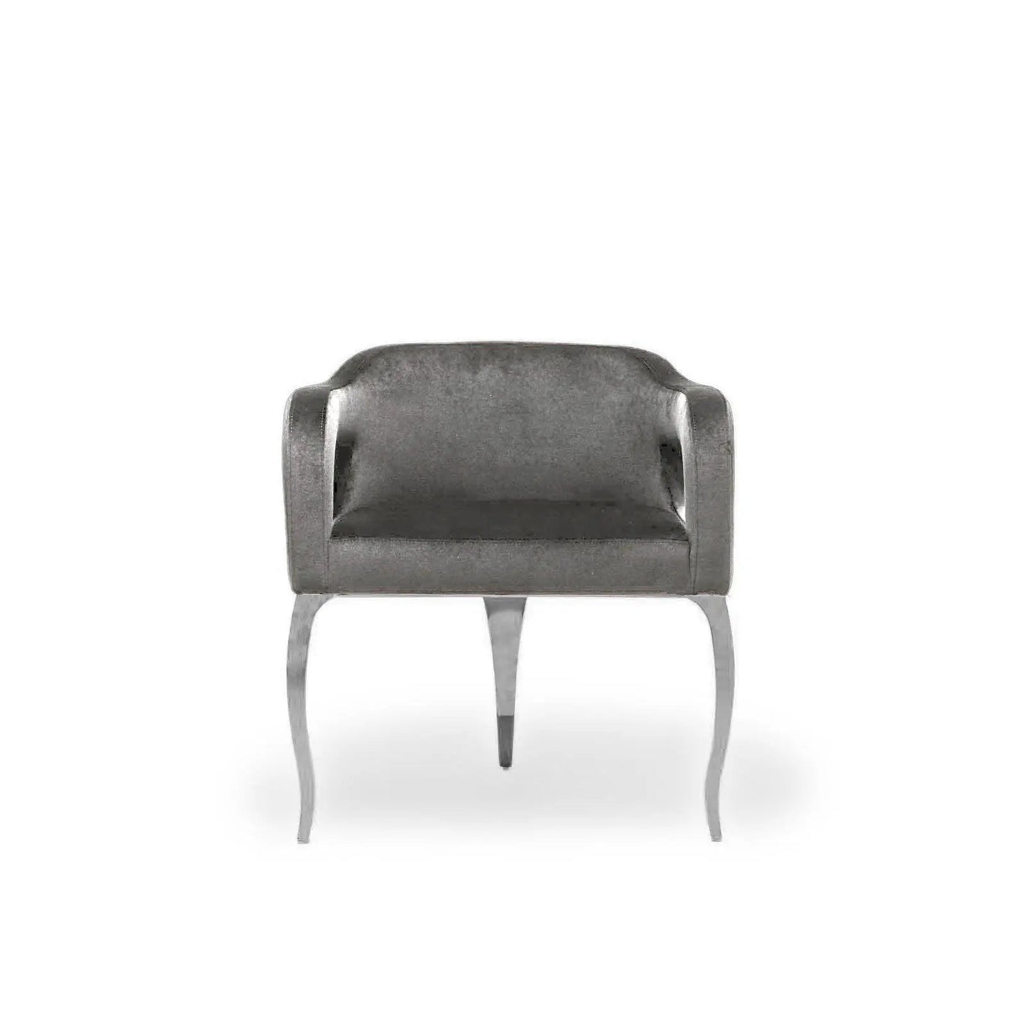 Caprice Polished Silver Dining Chair