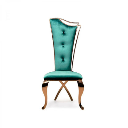 Belladonna Rose Gold Elegant Dining Chair