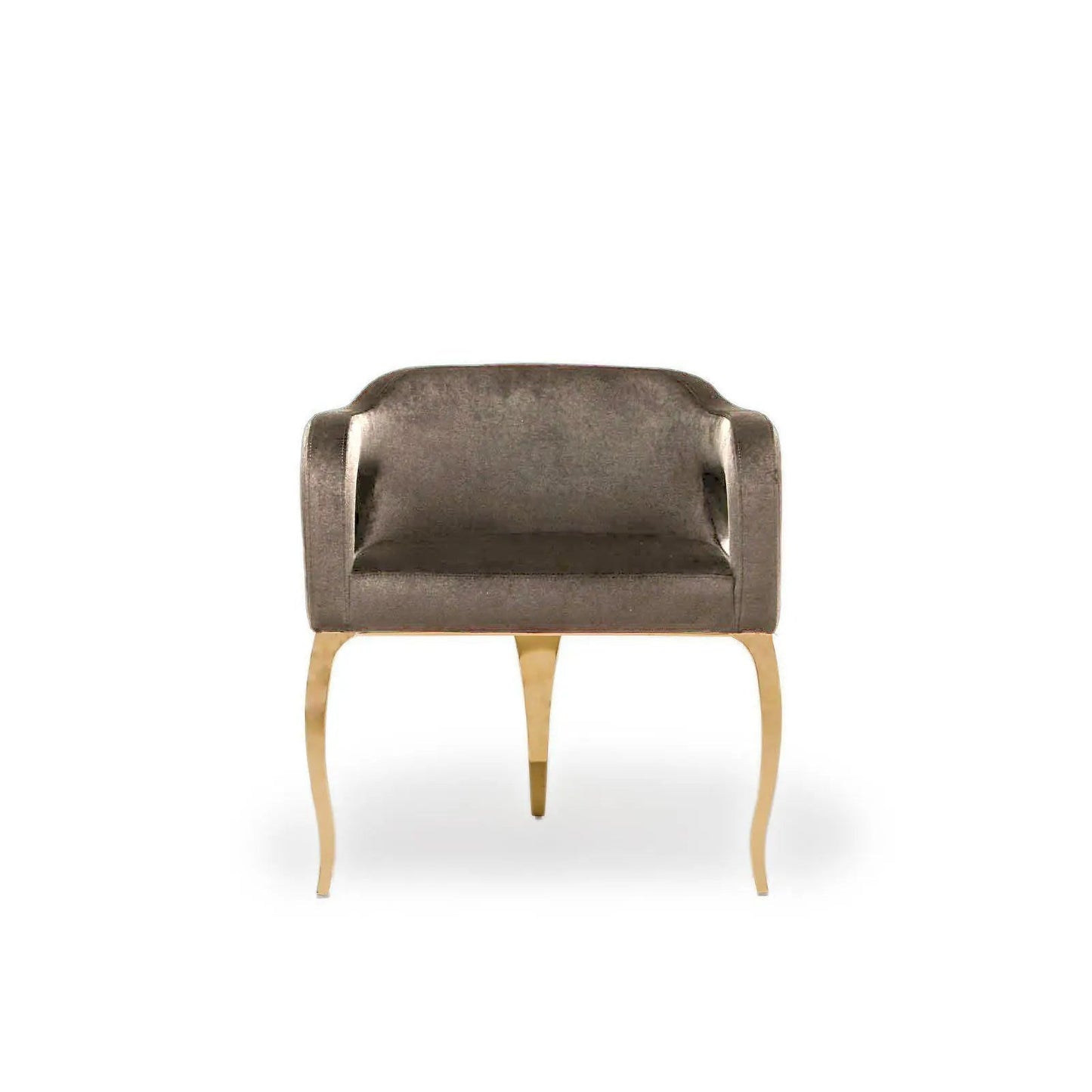 Caprice Titanium Gold Modern Dining Chair