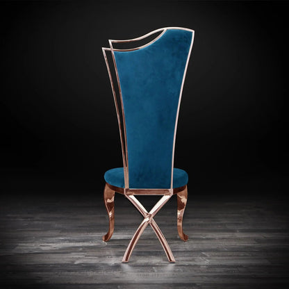 Belladonna Rose Gold Elegant Dining Chair