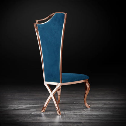 Belladonna Rose Gold Elegant Dining Chair