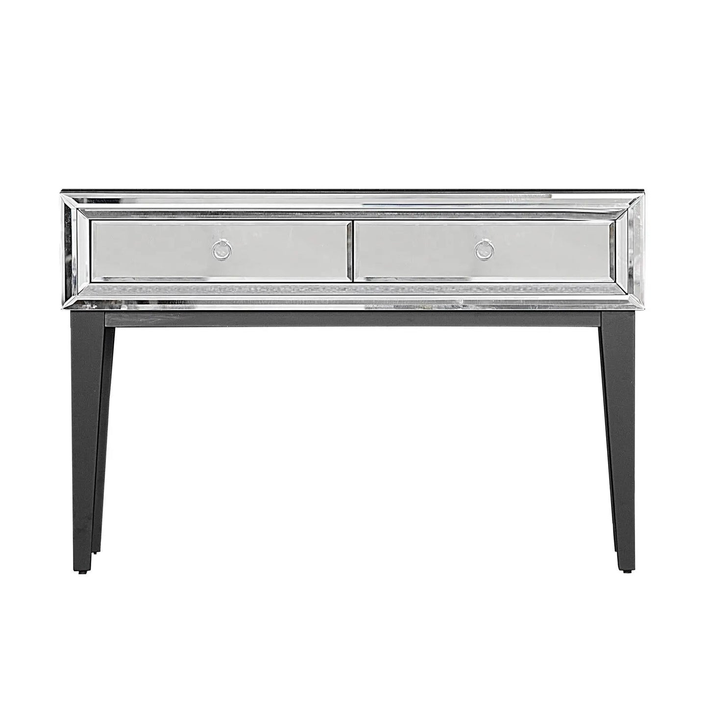 Beverly Mirrored Console Table with Sleek Finish
