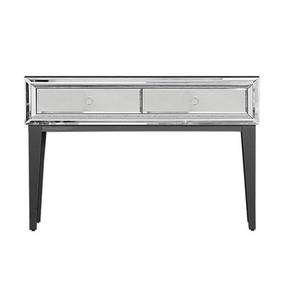 Beverly Mirrored Console Table with Sleek Finish